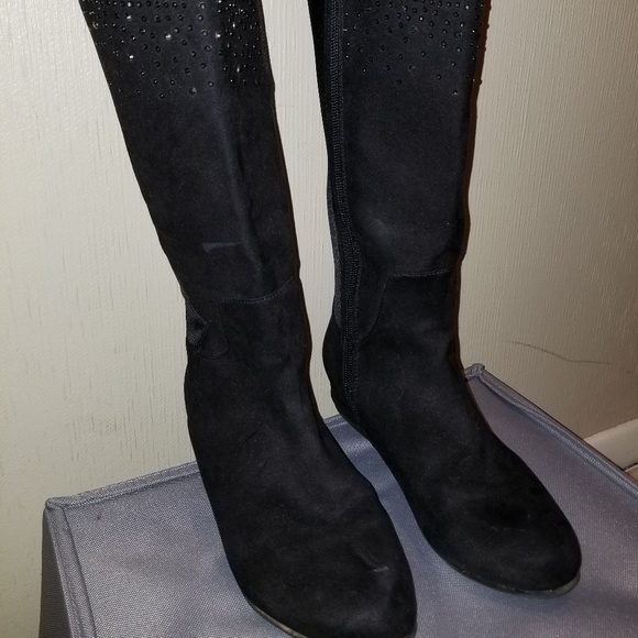 Girls Stuart Weitzman Pearl & Rhinestone K-Boot - Picture 3 of 5